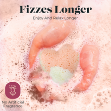 Load image into Gallery viewer, 2 XL Heart Shaped Bath Bombs!, Handmade, all Natural, Organic, Moisturizing, fizzy. With Shea, Cocoa Butter